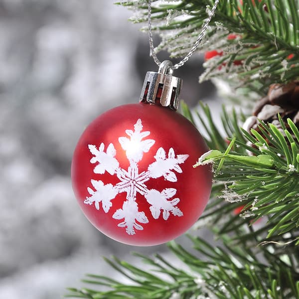 #Julekule i galvanisert stål, 4 cm#