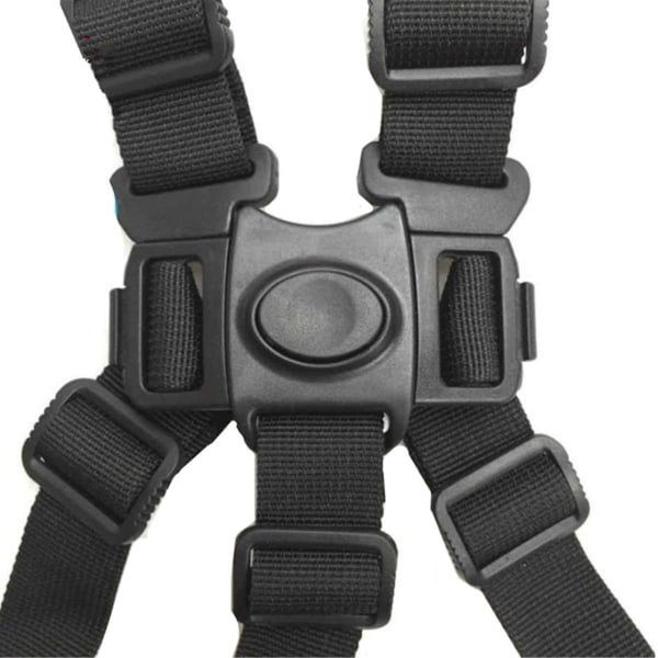 #Point Baby Säkerhetssele Fäste 1 Justerbar Baby Swivel Hook Bälte för Baby Högstol Vagn och Barnvagn (Svart)#