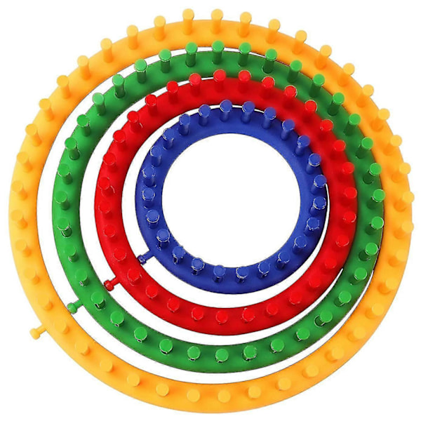 Loom Rund Plast Stickring Set Med Krok Och Nål