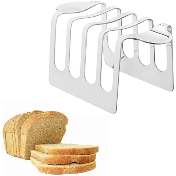 1 stk Grillrist 4 Huller Rustfritt Stål Rektangulær Brødholder