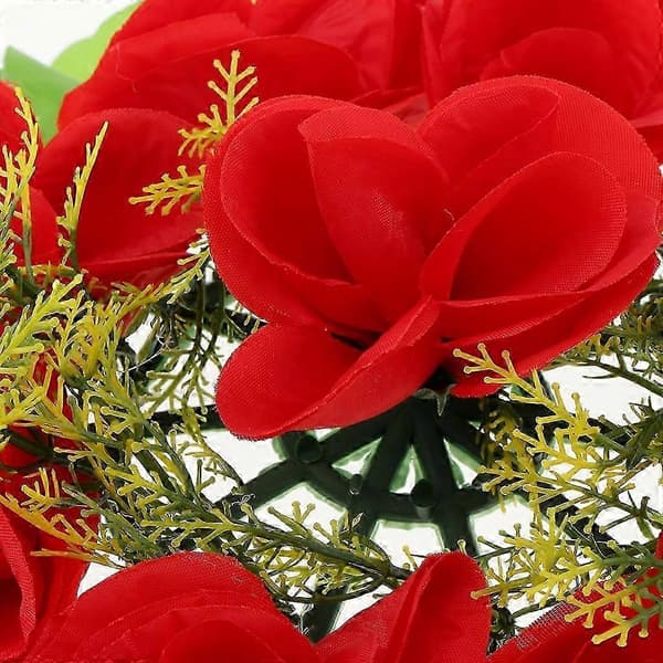 Simulerings Rose Mindeblomst Krans Kirkegård Gravsten Blomsterkrans