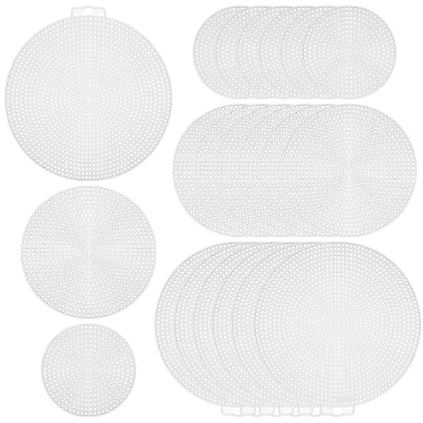 30 st Hushålls Plast Canvas Multifunktionella Canvasark Slitstarka Stygnnät