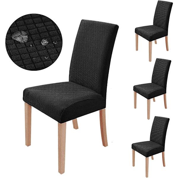 *4 st stolsöverdrag, stretchiga matstolsöverdrag tvättbara moderna*