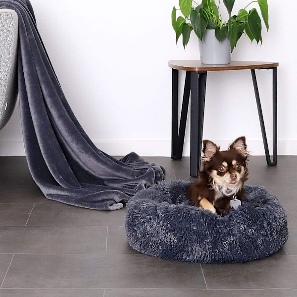 Rund Hundkorg Kattdyna Donut Korg ? 50 cm Ytterdiameter