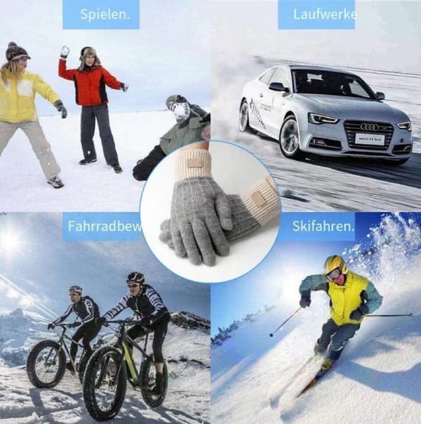 #Cykelhandsker Touchscreen Handsker Strikket Fingerløse Handsker#