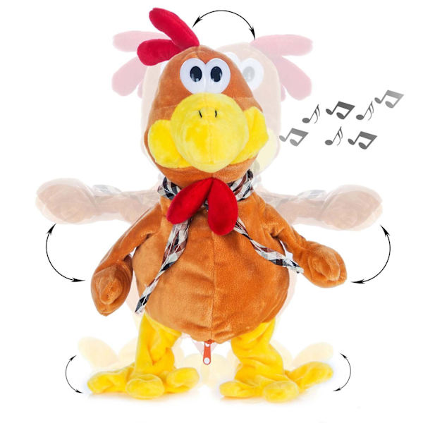#all koselegetøj Dansende og Snakkende Hane (plyslelegetøj, syngende ha#