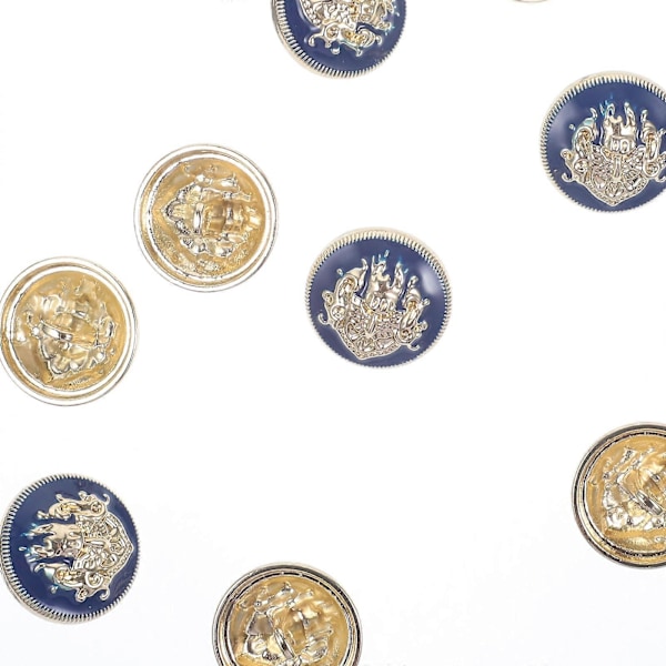 10 kpl DIY-ompelunapit Vintage-metallinapit Vaatteiden vaihtonapit