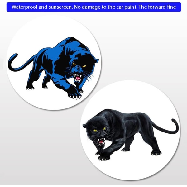 #Dyreklistermærke Bildekorationsmærkat Panther Car Sticker 3D-simulering#