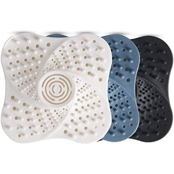3-pack Duschbrunn Hårfälla Hårfilter Filter Avlopp Filter