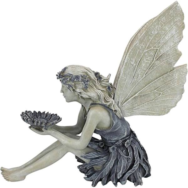 Tudor och Turek Sittande Fe-Statyett, 3D Utomhusfigurer Ange