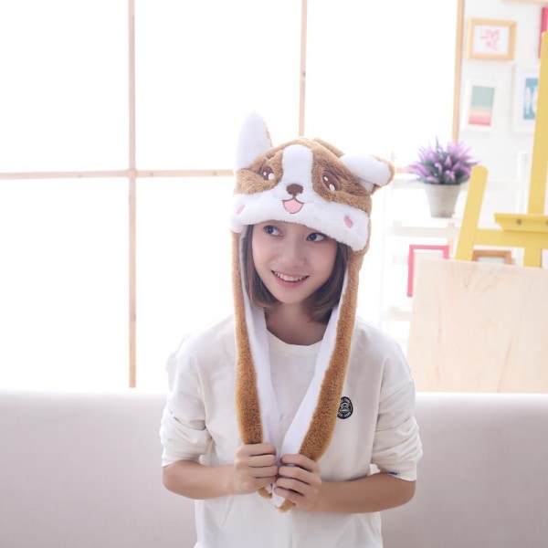 #Corgi hat med bevægelige ører#