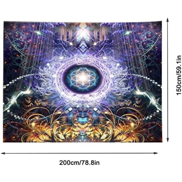 200x150cm Gobelin, Mandala Vægtapet, Meditations Gobelin,