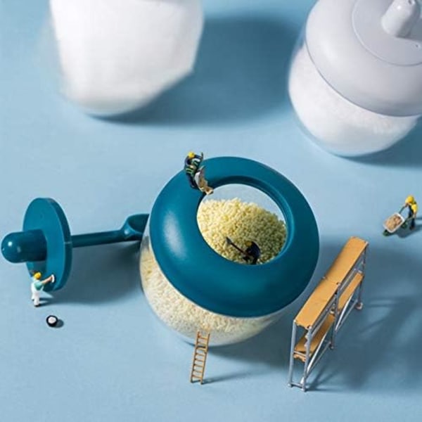 STRAW Kryddflaskor Plastbehållare Behållare Kryddburk