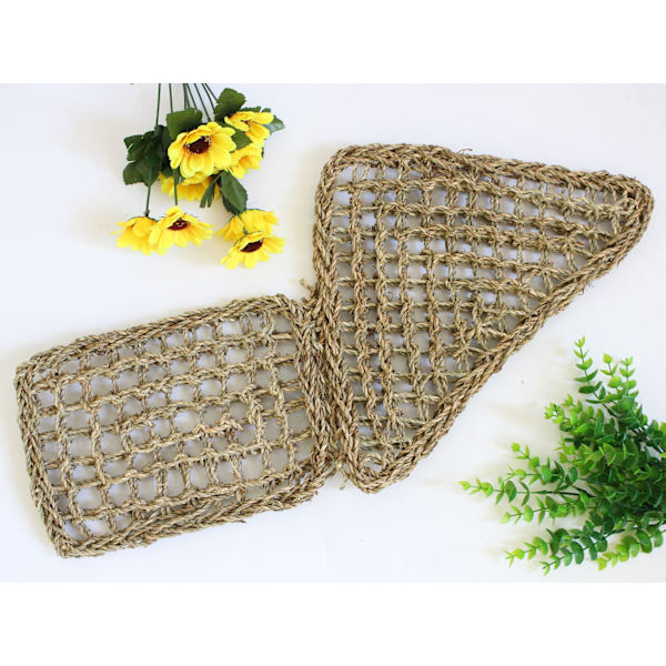 #Lizard Lounger Naturlige Havgræsfibre til Anoler Skæggede Drager Geckos Leguaner og Eremitkrebs Rektangulær 20*20*28CM#