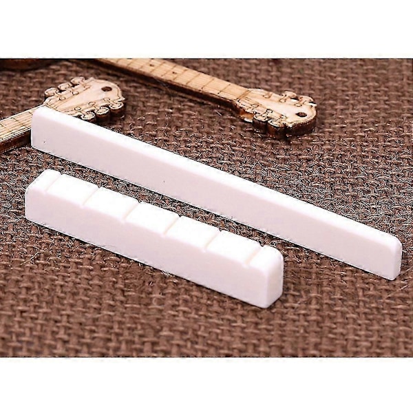 6-strängad benstall för klassisk gitarr, sadel och mutter, reservdelar 80 mm 52 mm för 6-strängad akustisk gitarr