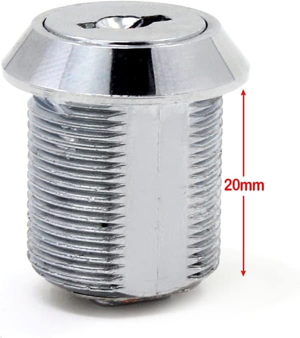 *Låsesystem i rustfritt stål for postkasser med matchende nøkler, 30 mm Dr*