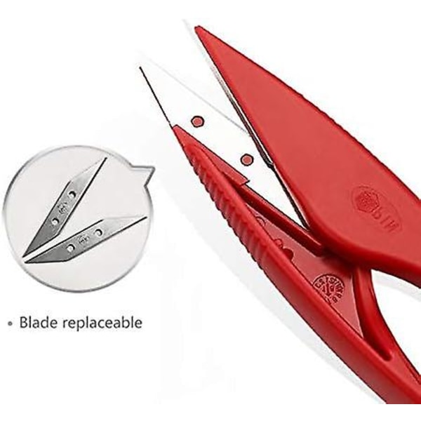 Sprettekniv for søm, høykvalitets stingfjerner og trådkutter med 2 store + 2 små sprettkniver, 1 pakke trådklippere, 1 pakke 5-saks