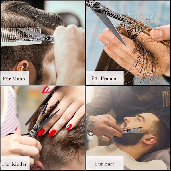 #Hår- og skægtrimmer professionelle hår saks frisørsaks damaskus stål#