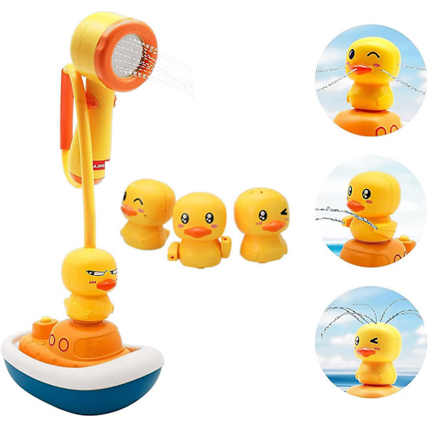 Baby Badelegetøj, Gul And Badelegetøj, Elektrisk Sprinkler Legetøj, Flydende