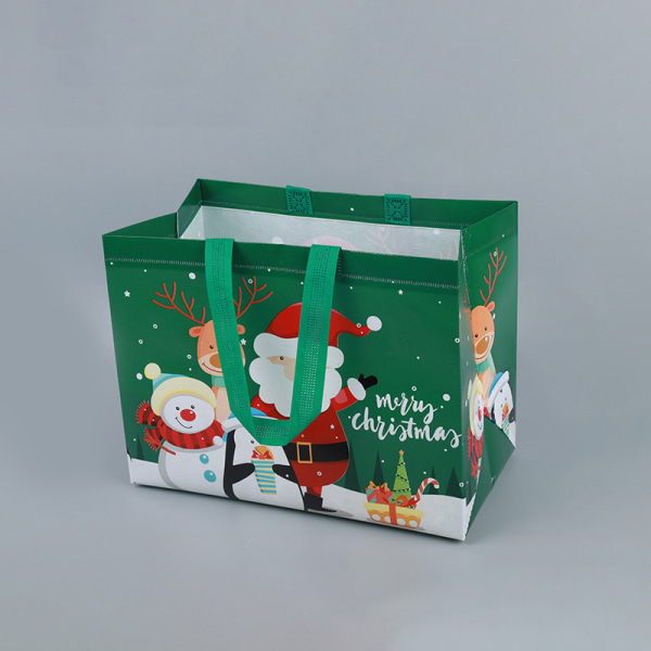 8 st 32,5 × 25 × 17 cm Julklappspåsar, Återanvändbara Shoppingpåsar,