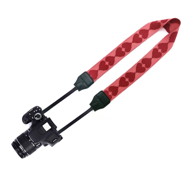 /#/DSLR/SLR Digital Camera Strap SLR Strap med polstrede opbevaringslommer - Kompatibel med Canon EOS Nikon Pentax og mere/#/