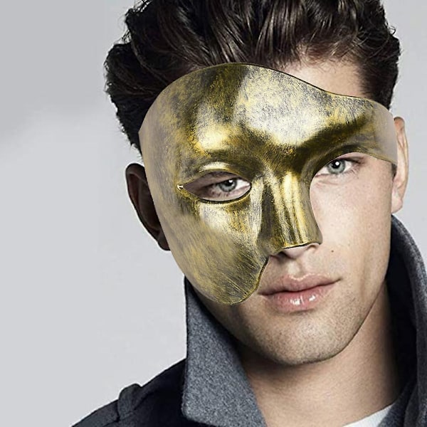 Halloween Mask för Män Enögd Party Panband Ögonen F