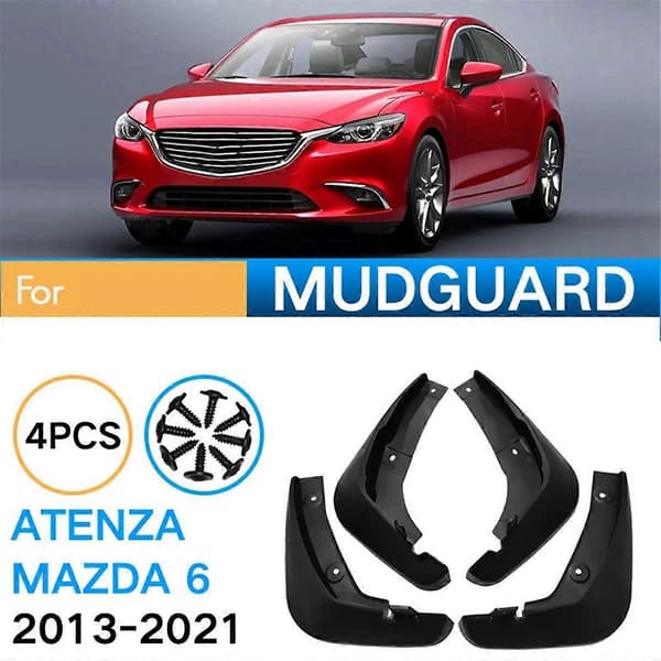 4 st Bil Stänkskydd Mud Flaps Splash Mud Guard för 6 Atenza 2013-2021 Biltillbehör