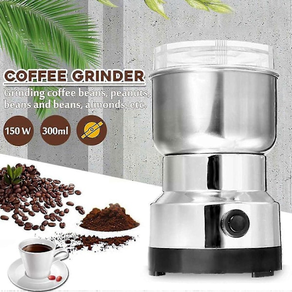 Elektrisk kaffekvern 150w 220v Kjøkken Korn Bønner Sliping Kaffe Hjem Nøtter Multifunksjonell Be