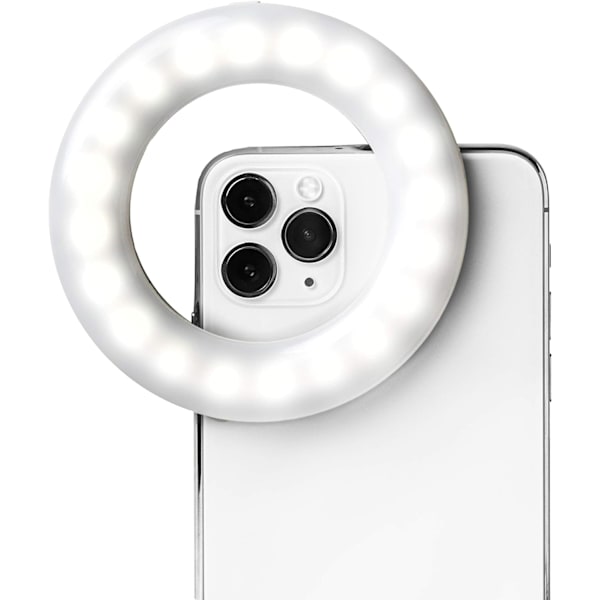 Selfie-rengasvalo puhelimeen, latautuva puhelimen rengasvalo C