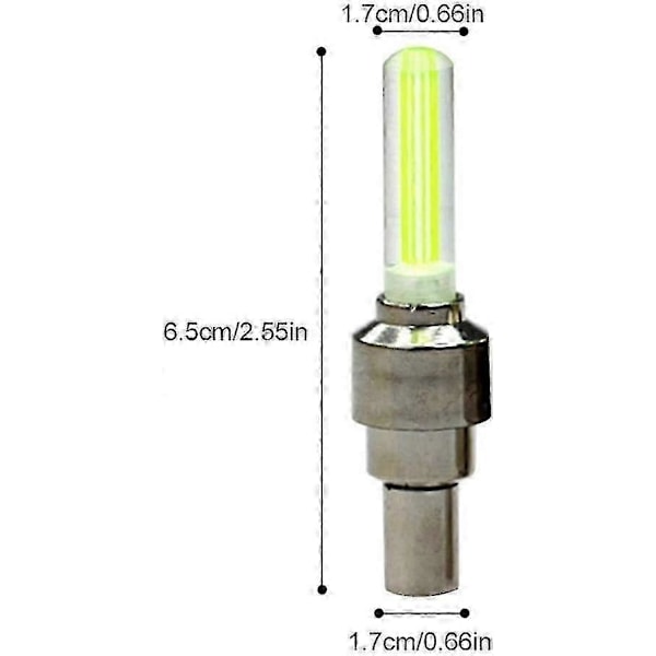 4-pack LED-hjullampor för cykel, 4 färger, vattentäta cykelventilkåpor, säkra LED-lampor för cykelhjul