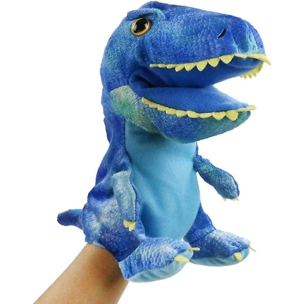 Plush Dinosaur Handdockor Dinosaur Plyschdjur Söt Mjuk