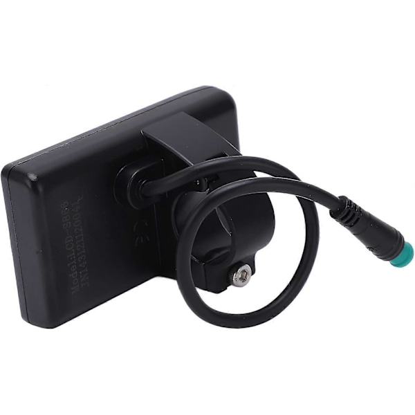LCD Display Meter S866 Display Meter Kontrollpanel med Vanntett Plugg Elektrisk Sykkel LCD-skjerm