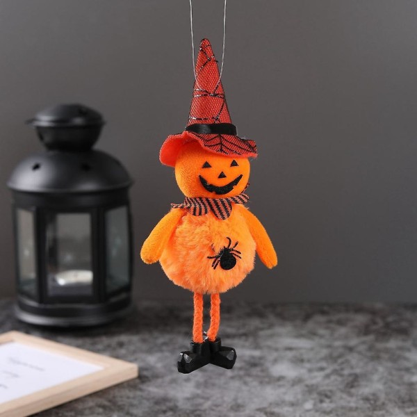 Halloween pumpa hängande prydnad häxa skalle för docka hänge part dekor