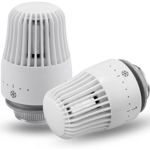 4-pakning termostatisk hode, erstatningshode for M30 x 1,5 radiatorventil, termostatisk radiatorventil