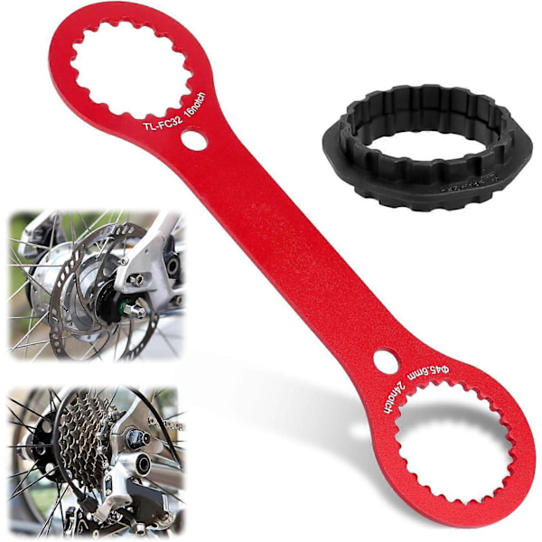 BB Bundbeslag Nøgle, DUB BB Bundbeslag Værktøj, Multifunktionel BB Nøgle, Aluminium Bundbeslag Nøgle, Cykel Bundbeslag Nøgle, til DUB/TL