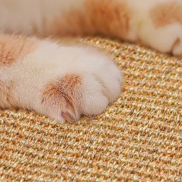 Kattklösmatta, Sisal Katt Rektangulär Matta Halksäker Bekväm