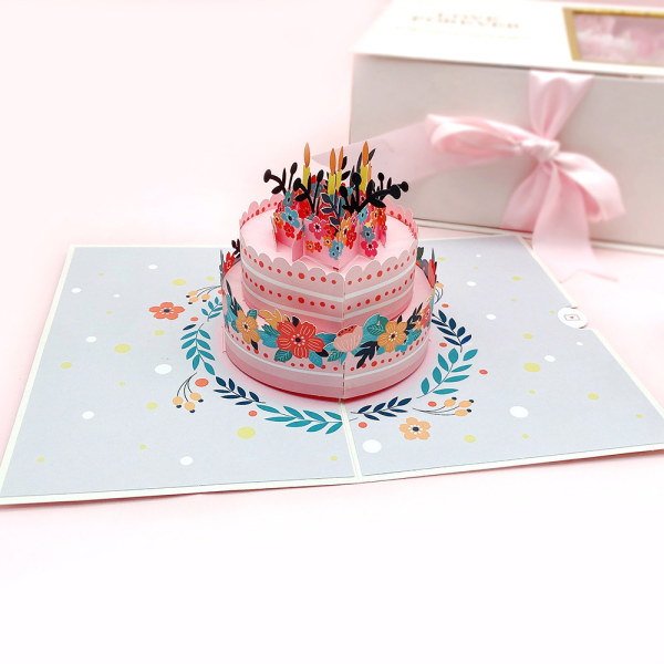 /#/2 håndlagde 3D pop-up bursdagskort 3D bursdagskort/#/