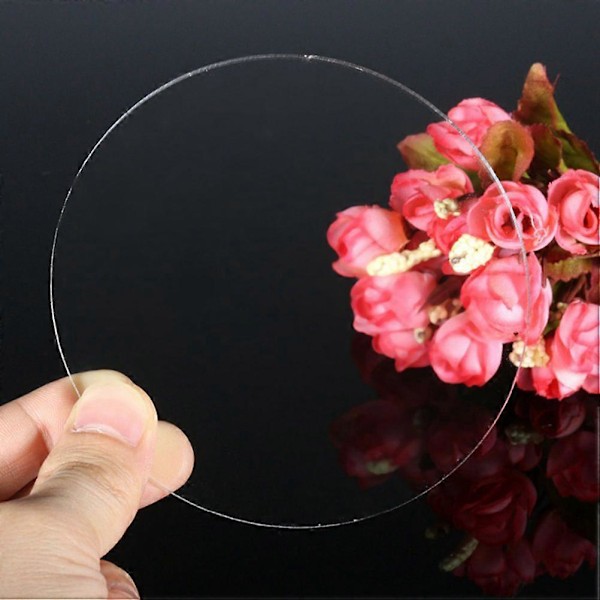 Transparent Akrylplate Rund Akrylplate Runde Sirkler for DIY-prosjekter