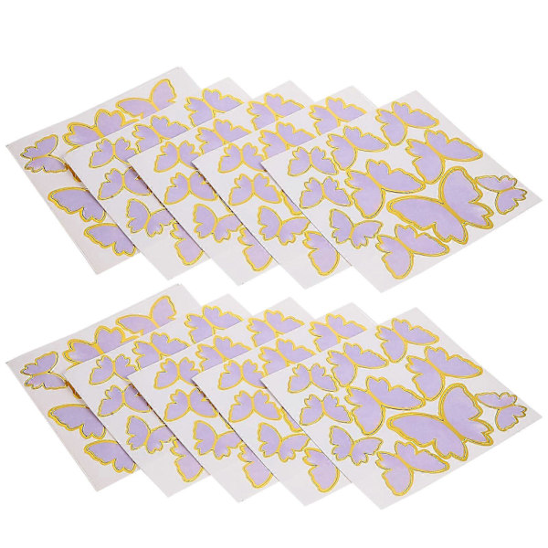 10 Set Fjäril Cupcake Toppers Fjäril Tårtdekorationer Bröllop Födelsedagstårta Dekoration