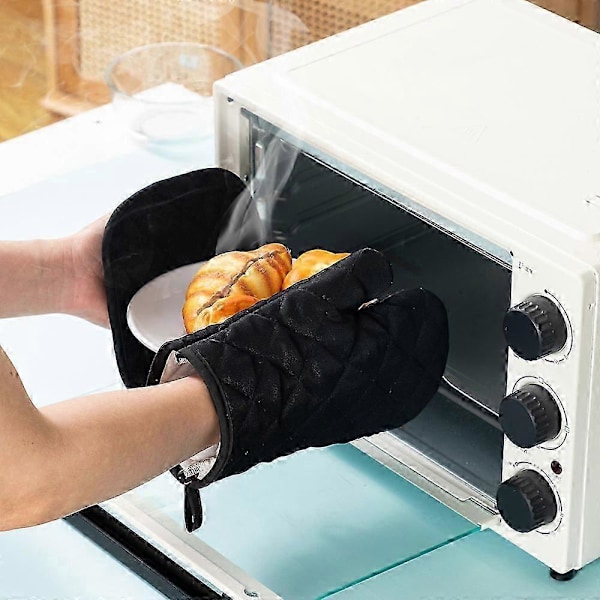 1 par ovnhandsker, åndbare varmebestandige isolerede handsker til køkken grill madlavning