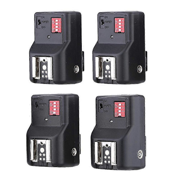 Andoer 16 Kanal Trådløs Fjernbetjent Flash Trigger Sæt 1 Sender + 4 Modtagere + 1 Synkroniseringsledning Til Canon Nikon Pentax Olympus Sigma Sunpak Vivitar Neew