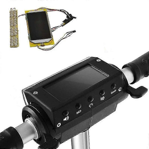 36V El-Scooter Display LCD-Skärm 8 Tum Ersättningstillbehör Passar