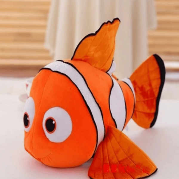 Clownfisk plyschleksak 25 cm, clownfisk plyschdocka, clownfisk kudde