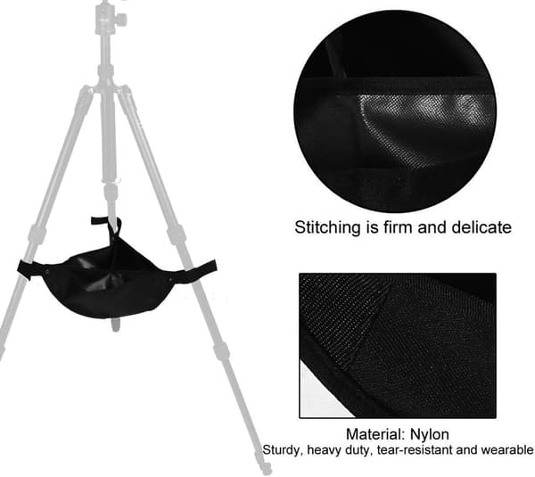 Tripodvektpose Svart Slitesterk Tripod Steinpose Universal Lys