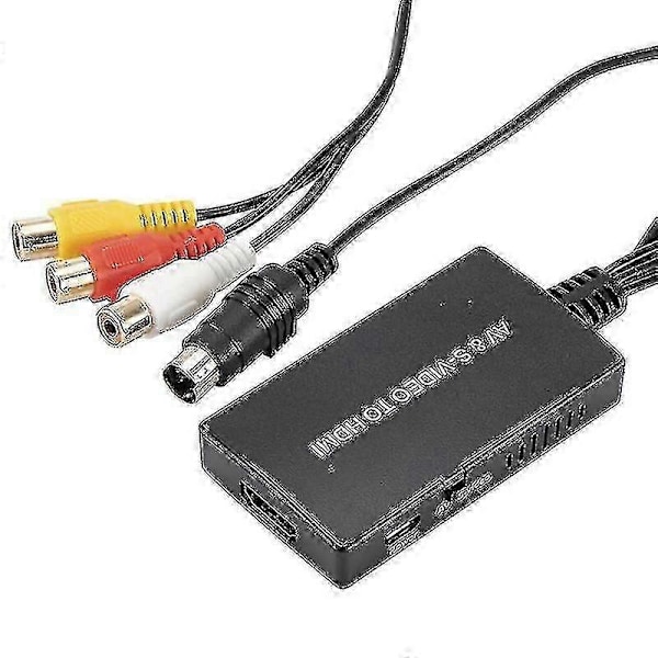S-video HDMI-muunnin Av HDMI-adapteriin Rca-muunnin tukee 1080p:tä