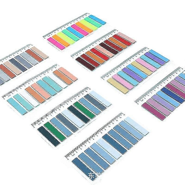 6 Set Papperssidmarkörer Självhäftande Memoblock Pappersmarkörer (blandad stil)