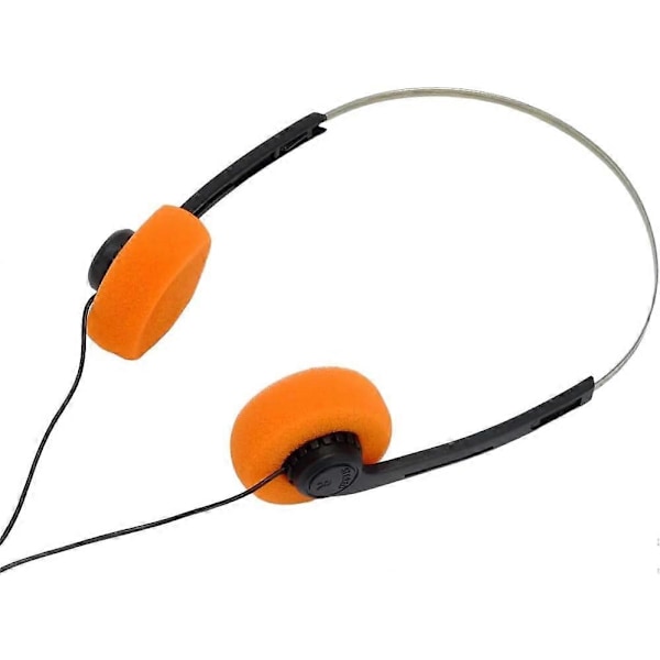 Retro Vaahtomuovipehmusteiset On-Ear Langalliset Kevyet Kuulokkeet Yksittäinen 3,5 mm Johdinliitin 90-luvun 80-luvun Tyyli Vintage Säädettävä Pääpanta Stereo