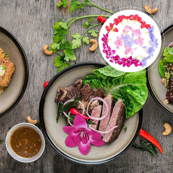 20 st Dekorativa Sashimi Tallriksdekorationer Blomsterprydnader Sushi Tallriksdekorationer Skåldekorationer