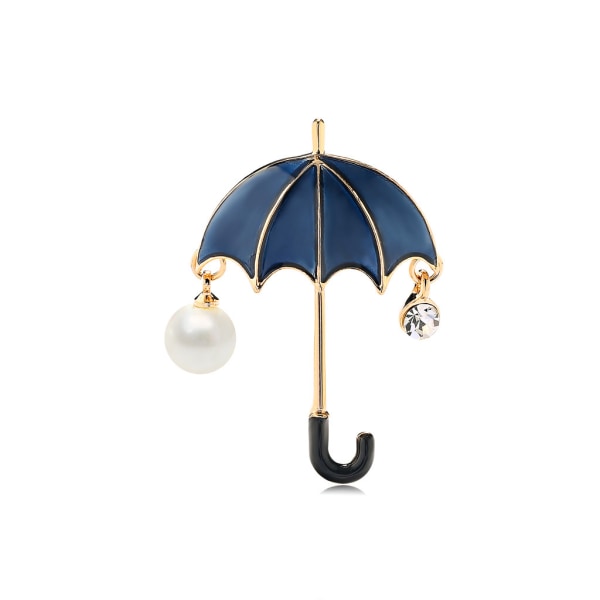 Broche parapluie, broche en alliage éclatant avec diamants e