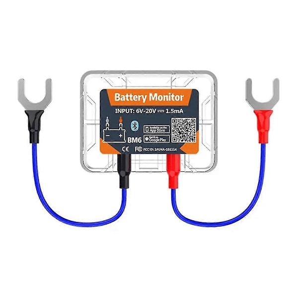 Langaton Bluetooth 12V Akunvalvonta BM6, jossa auton akun kunnon tarkistus -sovellus ja akun testaus